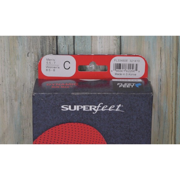 Superfeet Run Dynamic Cushion High Arch Shoe Insoles 5.5-7 Men / 6.5-8 Women - Picture 6 of 13
